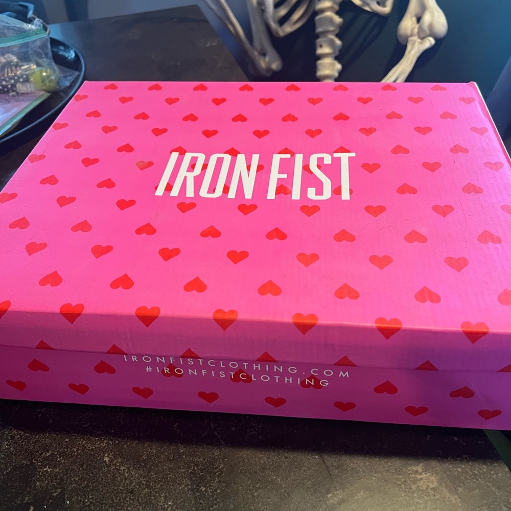 Iron Fist Red and Black Velvet Boots new in box